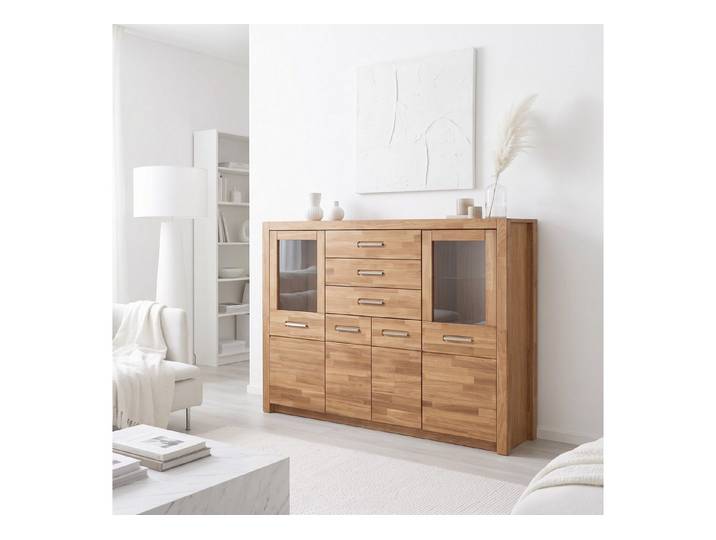 bv-vertrieb Highboard Highboard 163x122x40 Türenkommode Anrichte Wildeiche geölt #4361