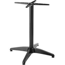 Oviala Business Verstellbares Tischbein 72/110 cm aus schwarzem Aluminium Cork - Oviala
