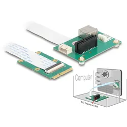 DELOCK Konverter Mini PCIe St > PCI Express x1 Slot