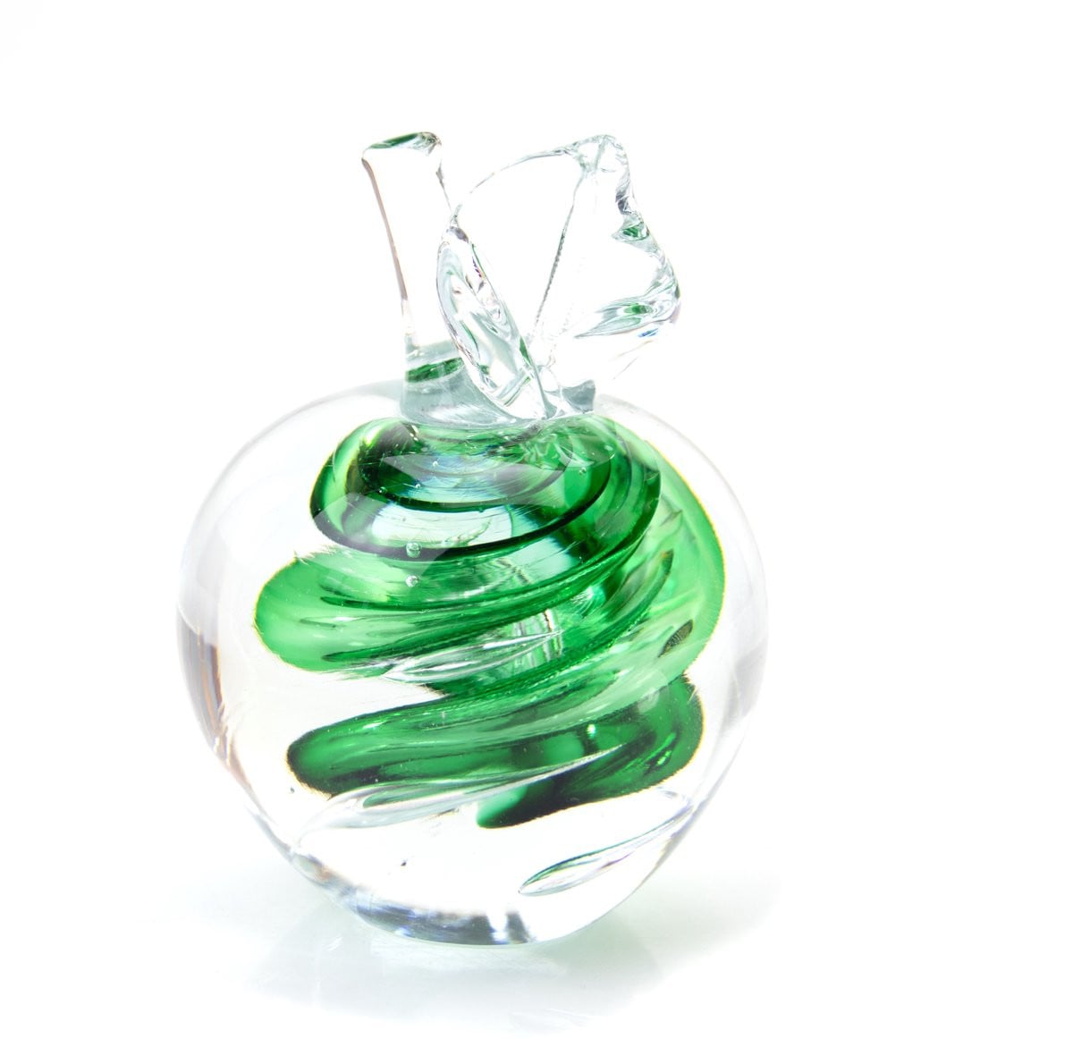 Boheems Kristal Glascadeau Appel Groen