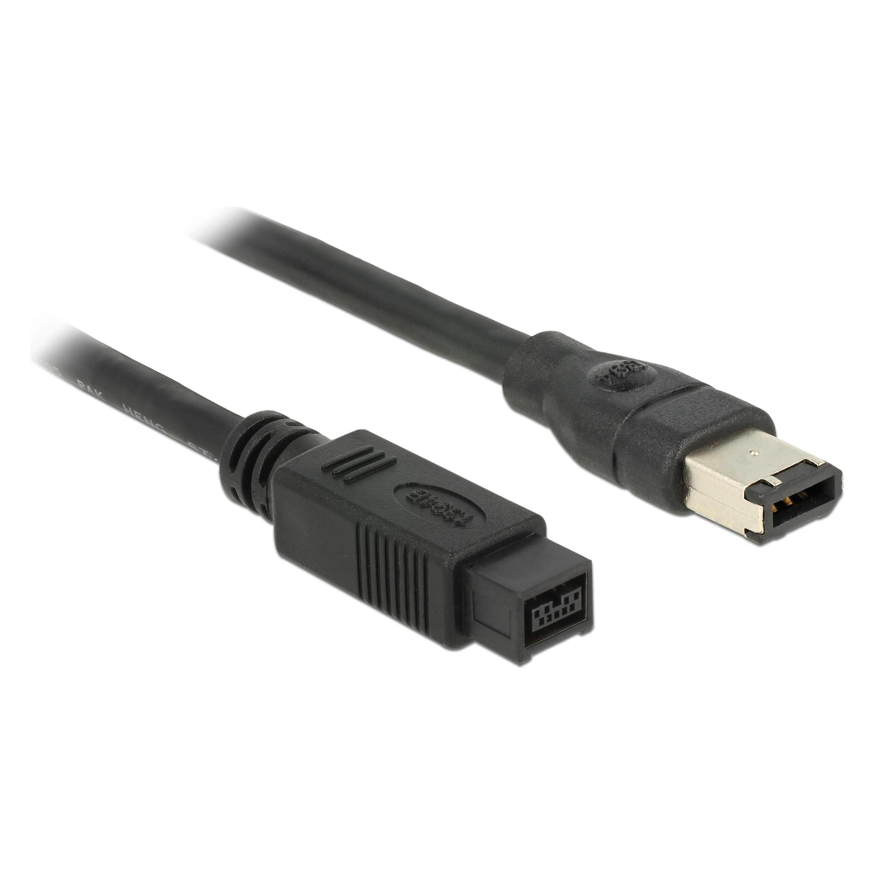 Delock Kabel FireWire IEEE 1394B 9Pol/6Pol, 1Meter (1 m) (82595)