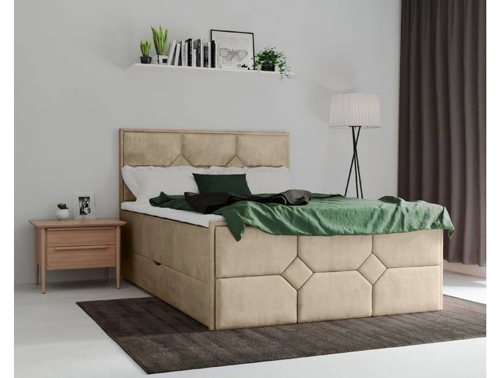 Home affaire Boxspringbett Ambre, mit Taschen-Federkernmatratze