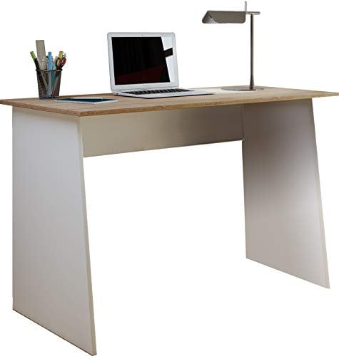 VCM Masola Maxi Computerbureau Wit/Bruin Eikenhout-look Breedte: 110 cm