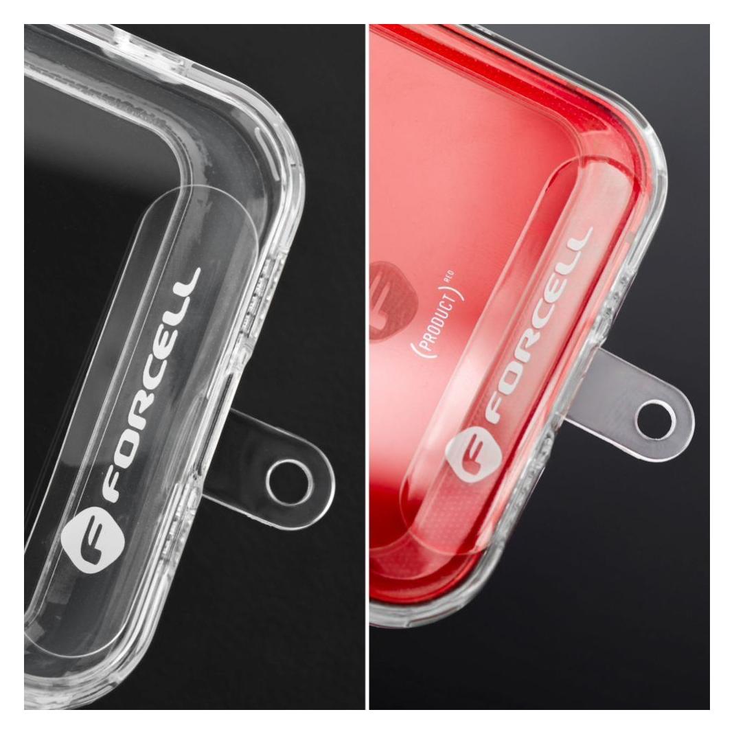 Forcell F-DESIGN L8X36 Handy-Handgelenkband mit verstellbarer Länge (max. 18 cm in der Schlaufe) rosa-weiss (60113601)