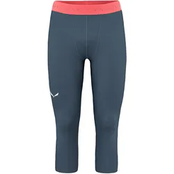 Salewa, Herren, Funktionsunterhose, Cristallo Warm Alpine Merino Responsive 3/4 Leggings (50, L), Blau