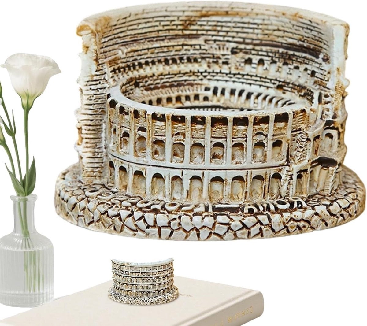 Romeins Architectonisch Model - Realistische Textuur - Interieur Decoratie - 10 x 10 x 10 cm