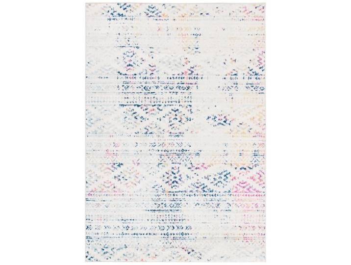 Tapis Bohémien en polypropylène Blanc/Bleu 122 x 183 cm