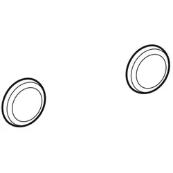 Geberit Set Deckkappen für Befestigungsset 596399000 für Urinal, Kerafix, verchromt