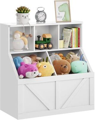 Garvee Kids Toy Shelf & Bookcase with 3 Compartments, Children Storage Organizer
