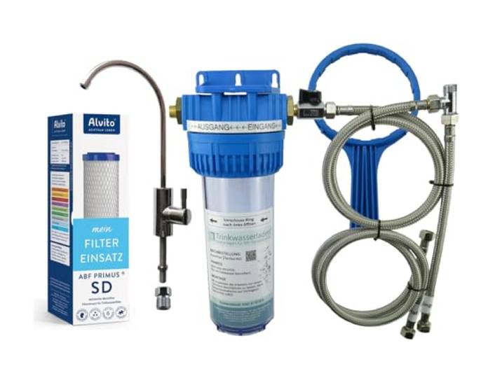 Wasserfilter VARIO-TWL Untertisch Wasserhahn komplett inkl. Filter Alvito Primus SD 0,45 µm