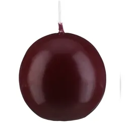 Kopschitz Kerzen Kerzen Kugelkerzen Bordeaux, Ø 60 mm, 16 Stück