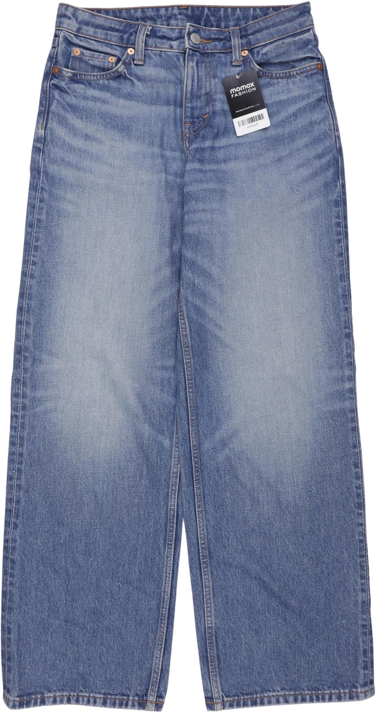 Weekday Damen Jeans, Blau, Gr. W25, Baumwolle - Second Hand
