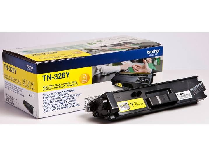 Brother TN326 Toner original - Jaune