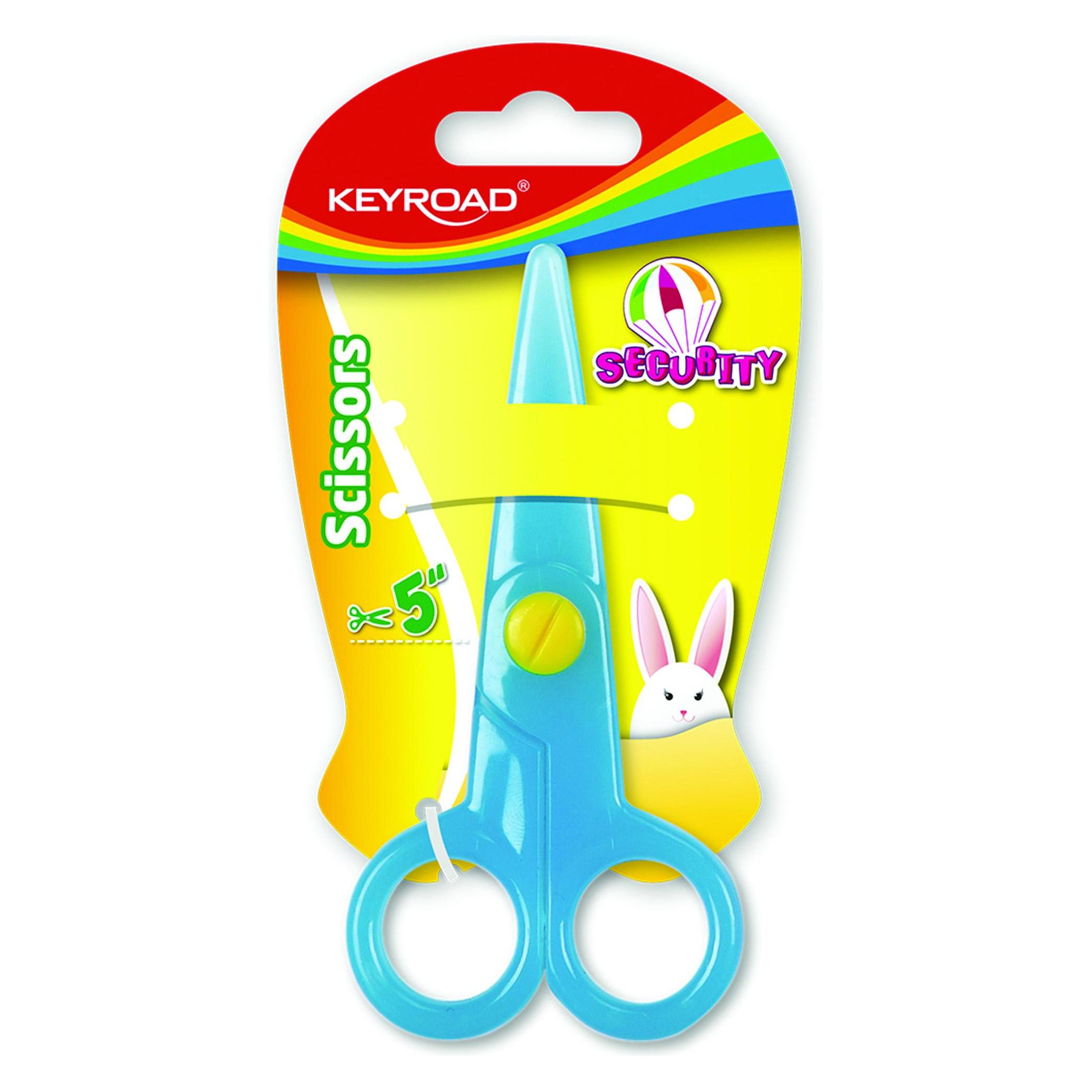 Keyroad Security schulschere, 12,5 cm, abgerundet, blister, farbmischung (12.50 cm) (41914916)