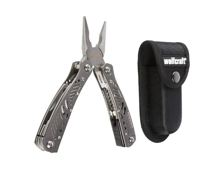 Wolfcraft Multifunktions-Werkzeug 13-in-1 Silber