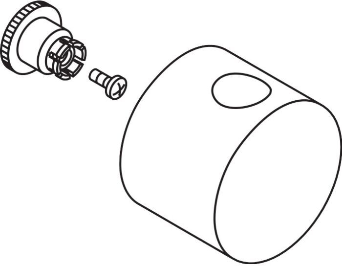 Hansgrohe Griff Quattro Axor Uno chrom 38993000