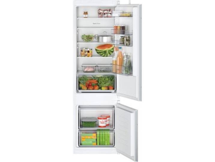 Bosch - Réfrigérateur Combiné Encastrable Kiv87nse0, Série 2, Eco Airflow
