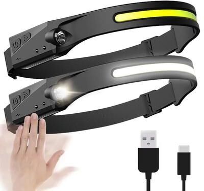 Uplift Essentials High Performance Wide Beam LED Induction Headlamp 1200mah