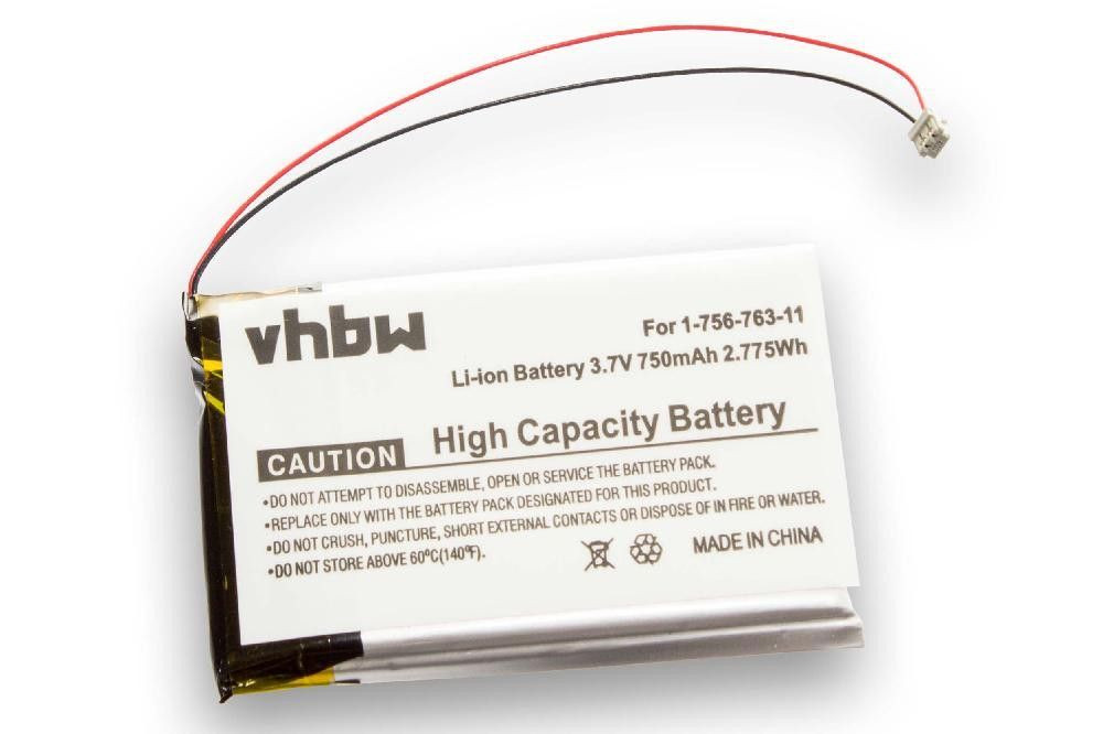 Accucell Li-Polymer batterij voor Sony NW-HD1 - 800mAh (3.7V) - vervangt PMPSYHD1