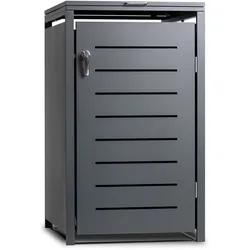Mülltonnenbox KÖLN 68x80x116cm für Tonnen 120 und 240 Liter, Stahl anthrazit