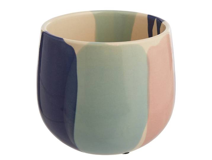 Blumenübertopf Ø 13cm Blau/Blau