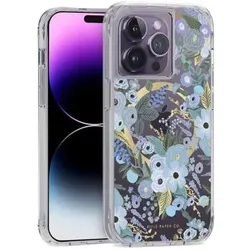 Case-Mate Rifle Paper Co iPhone 14 Pro Hulle (Apple iPhone 14 Pro), Smartphone Hülle, Blau