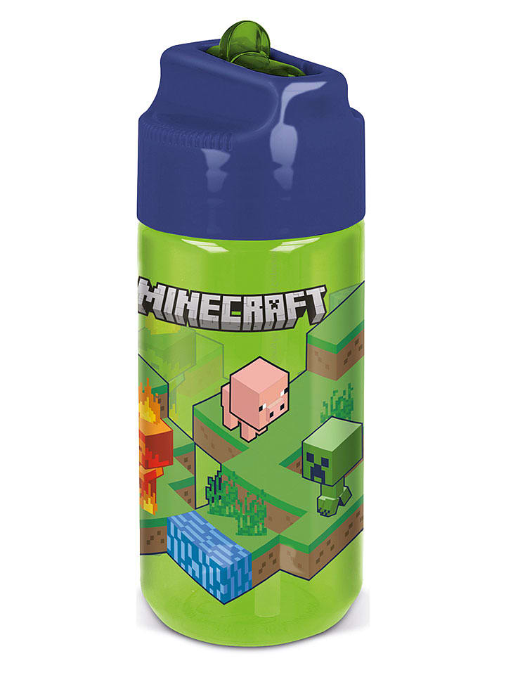 Stor Trinkflasche "Minecraft" in Grün - 430 ml - onesize