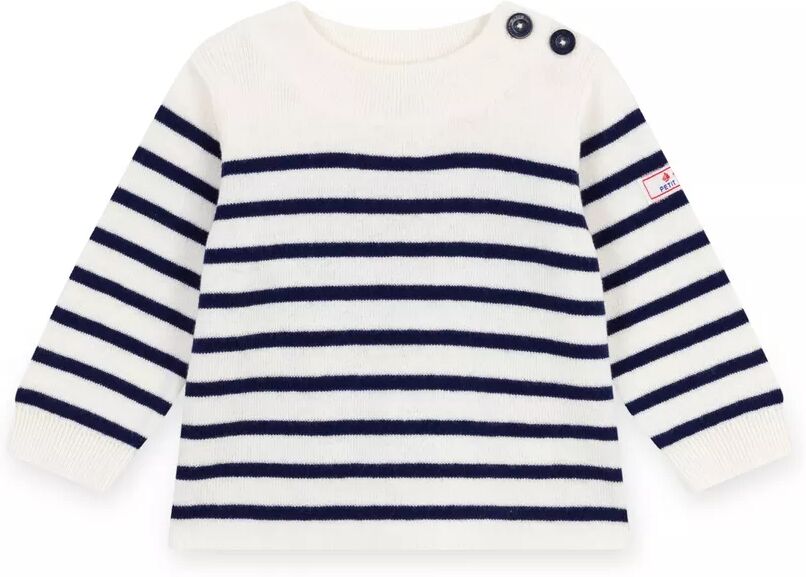 Petit Bateau - Pullover, 24M, Ecru