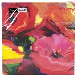 Paper+Design tabletop Lunchserviette 3-lagig, Abstract Floral (33x33cm)