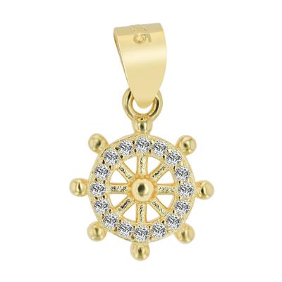 Kettenanhänger ADELIA´S "zeitloser Schmuck Anhänger aus 925 Sterling Silber", gold, Schmuckanhänger, Damen, Silber 925 (Sterlingsilber), Kettenanhänger