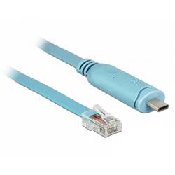 Delock USB 2.0 Adapter [1x USB 2.0 Stecker C - 1x RJ45-Stecker] 63914 3 m für Konsolen-Port (Router/Switch)