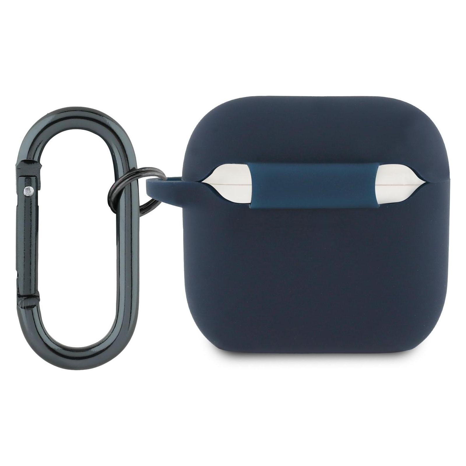 Red Bull Silicone Logo & Lines Case for AirPods 4 Navy Blue (Kopfhörer Hülle) (RBA4SIVSV)