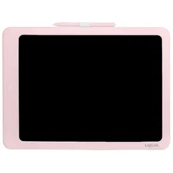 LogiLink LCD Kinderschreibtafel 14" – wiederbeschreibbar mit Whiteboard-Rückseite, pink