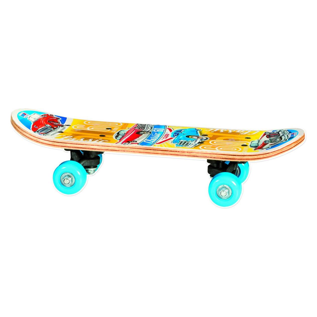Rs Toys SKATEBOARD WOOD 43X13 CM - 2 ASSORTED DESIGNS (36932437)