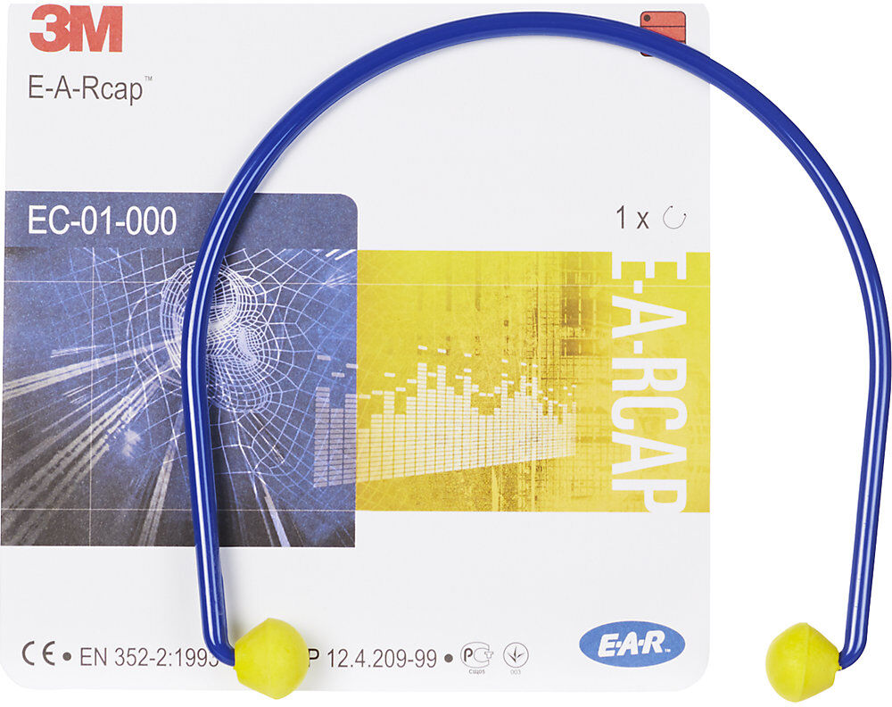E-A-Rcaps™ Bügelgehörschützer, SNR 23 dB, VE 10 Stk, blau/gelb 3M