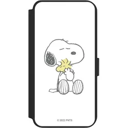 Nivocase Klapphülle für Samsung Galaxy S23+ Handyhülle aus Kunst Leder NIVOflip schwarz Liebe Peanuts (Samsung Galaxy S23+), Smartphone Hülle, Schwarz