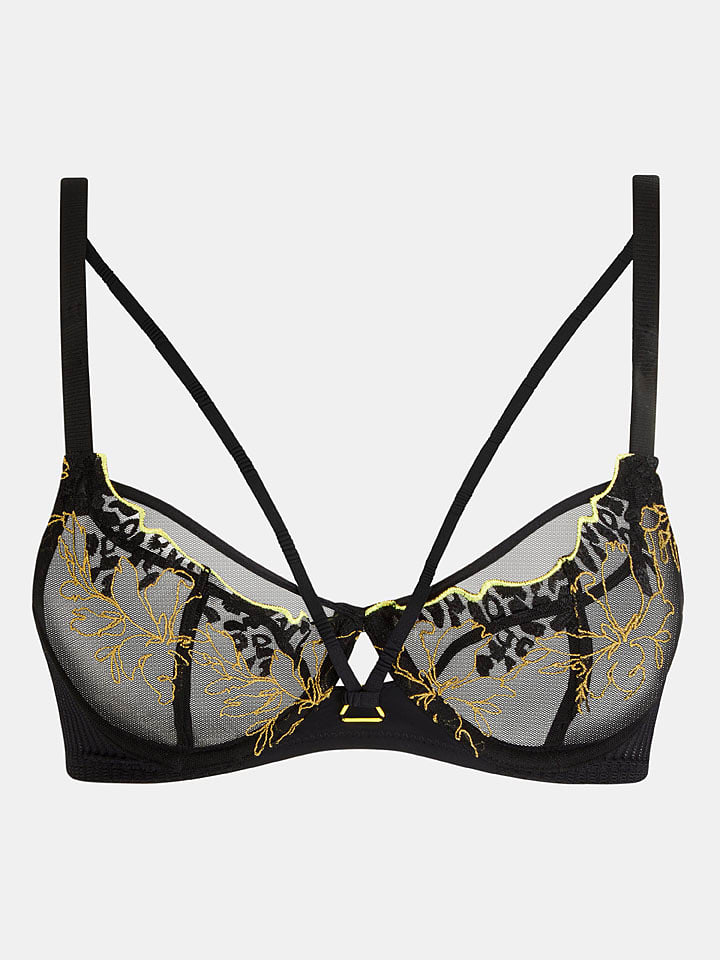 Chantelle Spacer-BH in Schwarz/ Senf - 75E