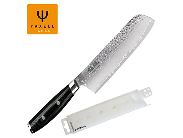 Yaxell Tsuchimon Nakiri Gemüsemesser 18 cm geschmiedet inkl. PRYMO.de® Klingenschutz