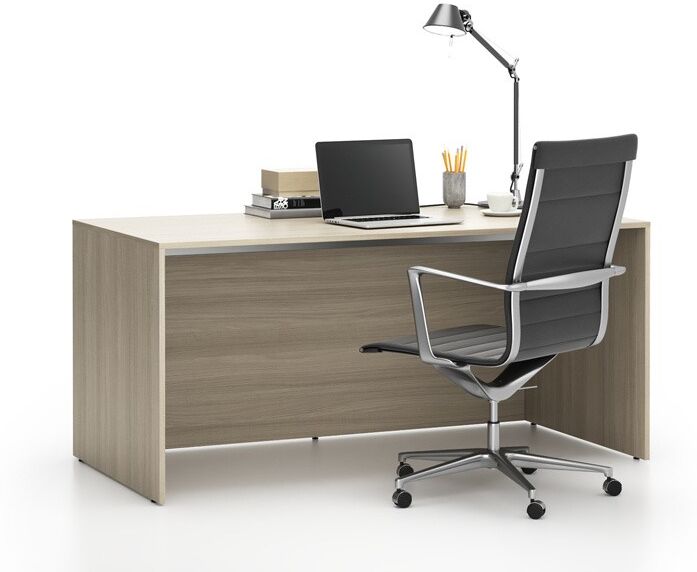 B2B Partner Büroschreibtisch SEGMENT, 162x80 cm, Eiche natur