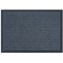 Relaxdays Fußmatte Polypropylen mit Rillen Grau,Schwarz