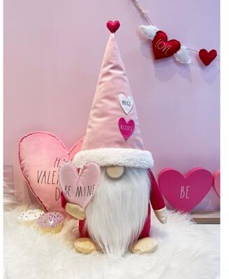 Rae Dunn Plush Gnome - Valentine's Day Themed