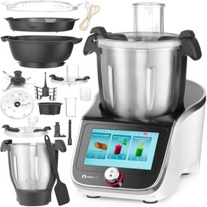 Hendi Hendi Küchenmaschine  chef 221761, 1400 Watt, 20 Programme, App-fähig, 4,5 Liter, weiß