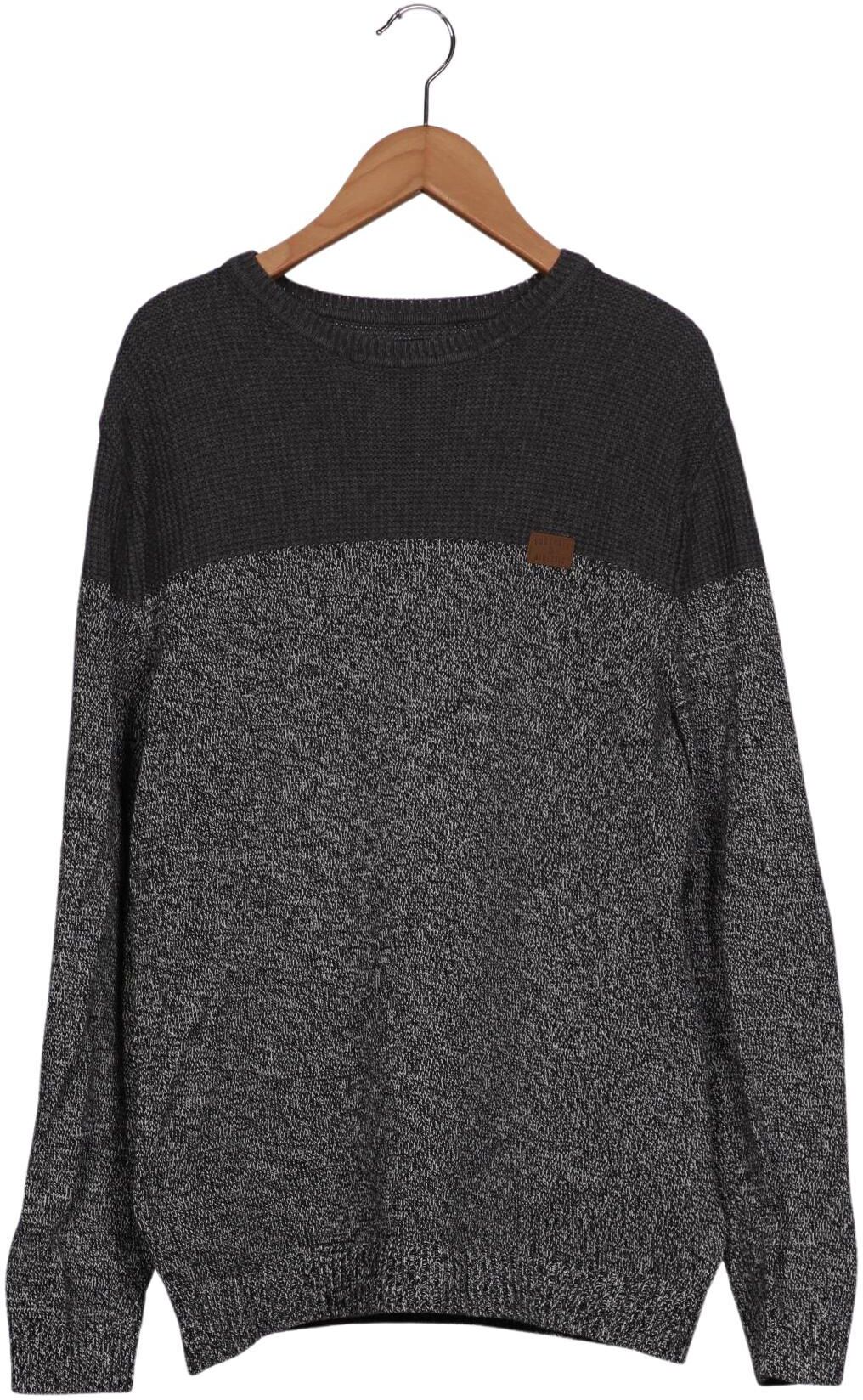 Springfield Herren Pullover, Grau, Gr. S, Baumwolle - Second Hand