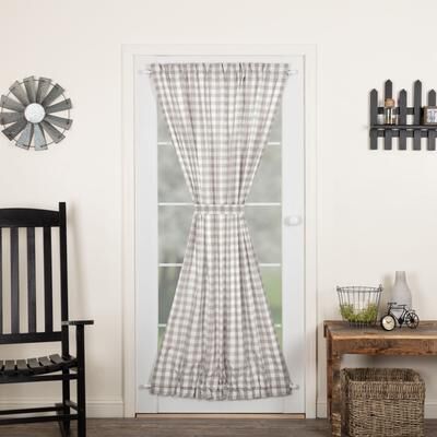 VHC Brands Annie Buffalo Check Door Panel - Door Panel 72x40 - Door Panel 72x40