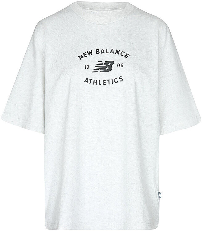 NEW BALANCE Damen T-Shirt Reimagined Oversized hellgrau   M W