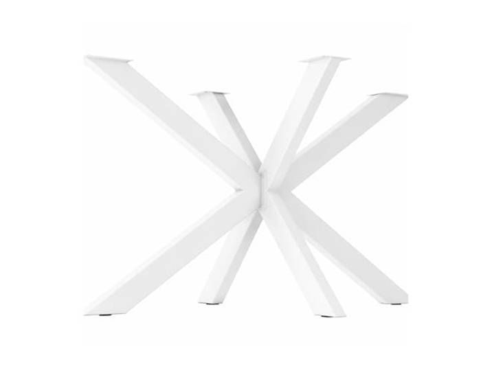 NWELD Tischbeine Metall X-Form Weiß 120x72cm – Spider Tischgestell & Design Tischkufen für Couchtisch, Moderne Loft-Konstruktion für DIY Möbelprojekte, Tischkufen für Esstisch