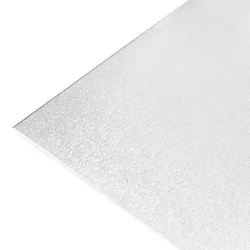KARAT Tischfolie Crystal nach Maß Transparent Mattiert mit abgeschrägter Kante 65 x 65 cm