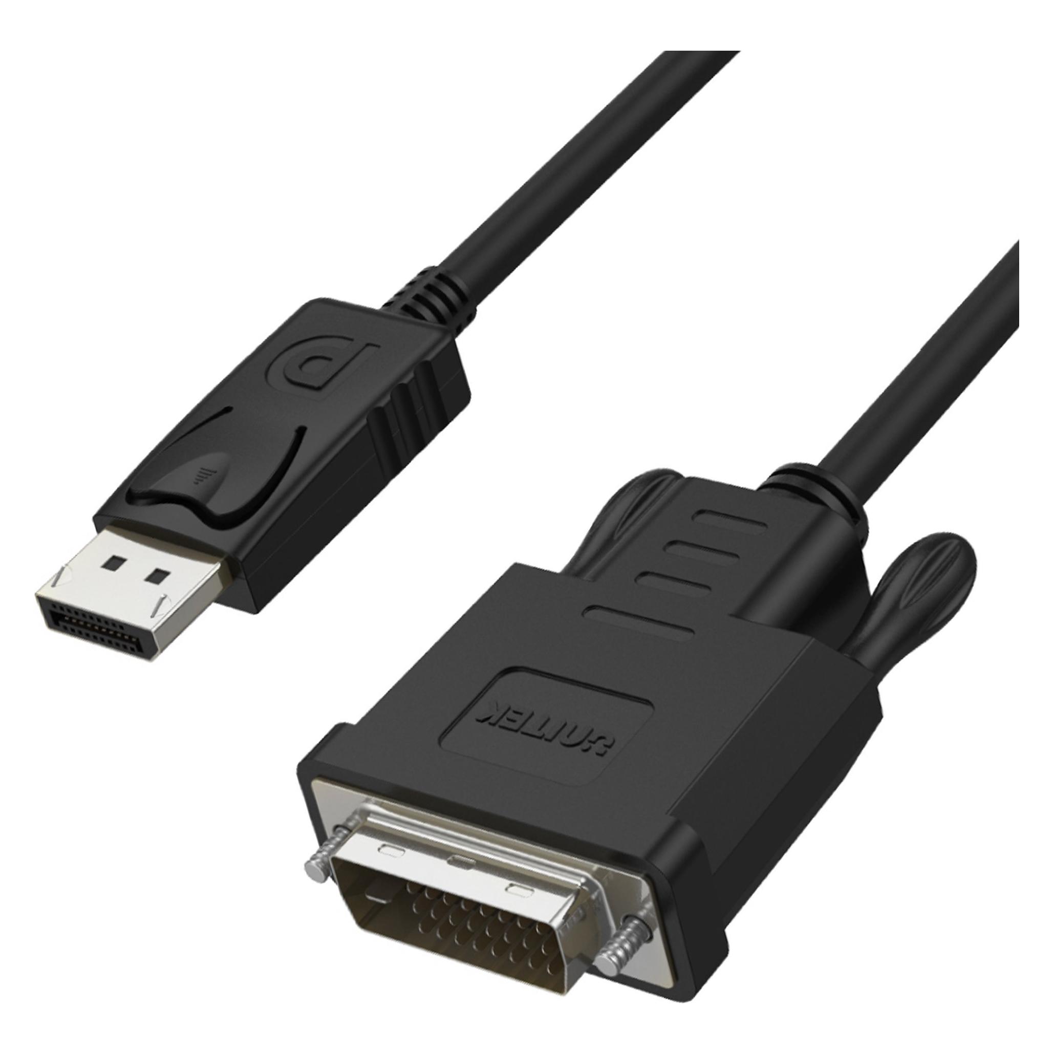 Unitek Y-5118BA Videokabel-Adapter DisplayPort DVI (1.80 m) (Y-5118BA)