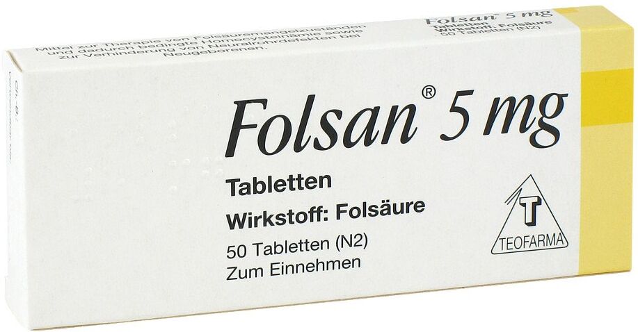 Folsan 5 mg Tabletten