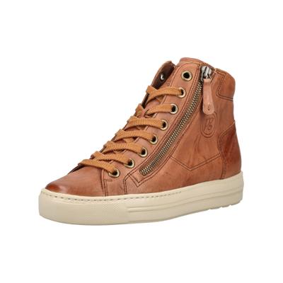 Sneaker PAUL GREEN "Paul Green Sneaker Leder", Damen, Gr. 41, cognac, Leder, Schuhe Sneaker